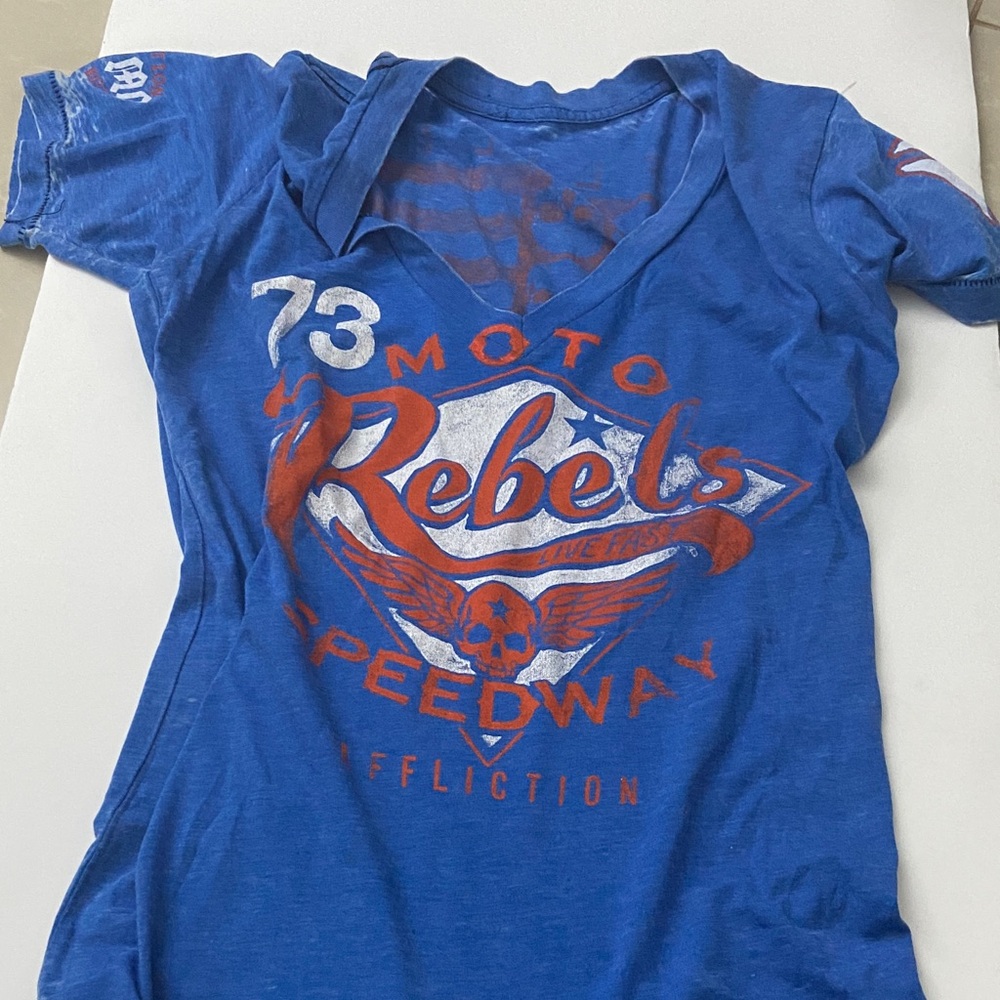Affliction Blue Rebels Speedway Tee